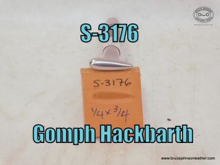 SOLD - S-3176 – Gomph Hackbarth smooth shader, 1-4X 3-4 inch – $25.00.