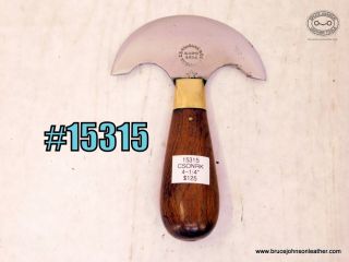 SOLD - 15315 – CS Osborne 4-1/4 inch wide round knife, Newark marked with star marking – $125.00