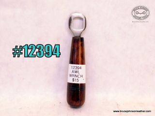 SOLD - 12394 – rosewood handle awl wrench – $15.00