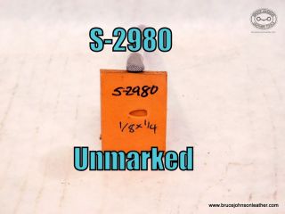 S-2980 – unmarked checkered background stamp, 1/8X 1/4 inch – $20.00