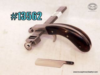 13562 - CS Osborne Newark marked  wood handle draw gauge - $125.00