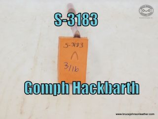 S-3183 – Gomph Hackbarth mule foot, 3-16 inch wide at base – $25.00.