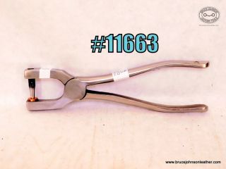 11663 – CS Osborne Refurbished #5 single tube punch, tube sharpened and good anvil – $60.00.