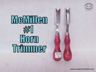 McMillen #1 horn trimmer – Useful to trim and round the edge of the saddle horn in one pass. The #1 size is for thinner horns like a barrel racing or cutting saddles with a thin filler – $40.00 – in stock.