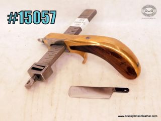 SOLD - 15057 – CS Osborne brass handle with rosewood inlaid dry gauge. – $125.00.