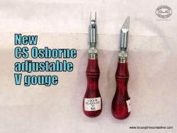CS Osborne New adjustable depth V gouge, sharpened – $35.00 – in stock.