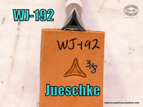 WJ-192 – Jueschke 3-8 inch triangular geometric stamp – $65.00.