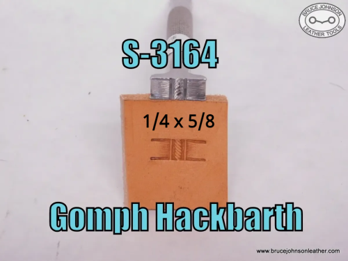 S-3164 – Gomph Hackbarth basket stamp, 1-4X 5-8 inch – $50.00.
