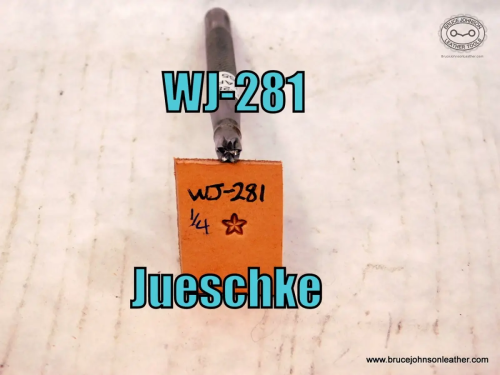 WJ-281-Jueschke star stamp, 1-4 inches tall – $65.00.
