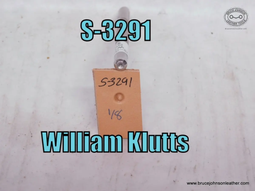 S-3291-William Klutts seed stamp, 1-8 inch – $25.00.