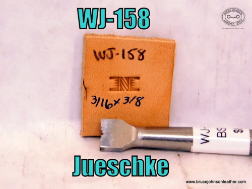 WJ-158 – Jueschke rope center basket stamp, 3-16 X 3-8 inch – $65.00.