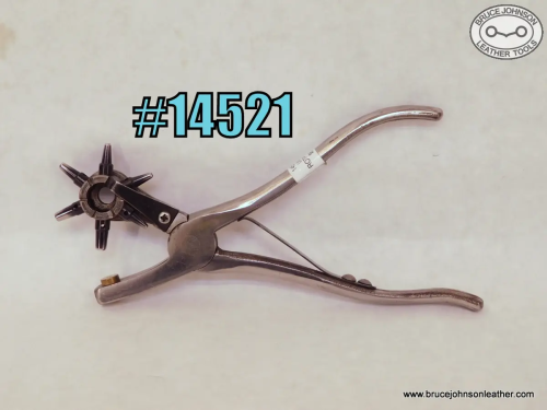 14521 – unmarked Rotary punch cast frame, sharpened – $65.00.