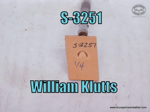 S-3251-William Klutts mule foot, 1-4 inch wide – $25.00.