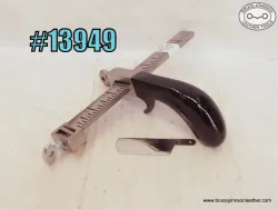 13949 – CS Osborne cast metal handle draw gauge, USA (US Army) marked, 6 inch – $80.00.