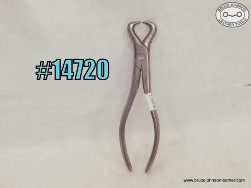 14720 – CS Osborne pad screw pliers, good for punch tubes – $40.00.