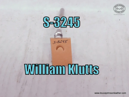 S-3245 William Klutts crowner stamp, 1-4 inch wide at base – $30.00.