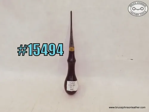 15494 – CS Osborne #2 patent leather tool – free handstitch groover – $80.00.