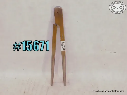 15671 – CS Osborne 6 inch machinist friction dividers – $60.00.