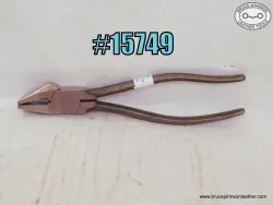 15749 – unmarked smooth jaw pliers good for saddle horns and narrow cantles – $20.00.