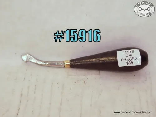 15916 – unmarked 1-16 inch purse crease – $35.00.