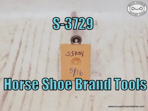 SOLD - S-3729 – Horse Shoe Brand Tools stack of coins border stamp, 5/16 – $60.00.