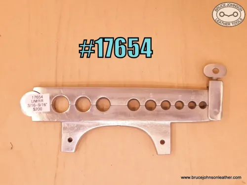 17654 – unmarked vise amount rein rounder, 3/16 to 9/16 holes – $200.00.