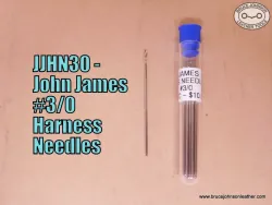 JJHN30 – John James #3-0 harness needles, 2-7/16 inch – 10 pieces – $10.00.
