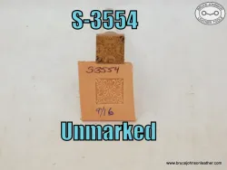 S-3554 – unmarked Square geometric stamp set 9/16 inch – $20.00.