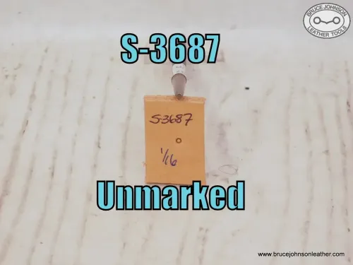 S-3687 – Unmarked line seed stamp, 1/16 inch – $20.00.