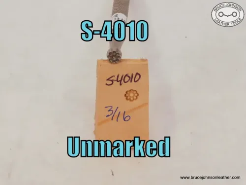 S-4010 – Unmarked birds eye background – flower stamp, 3/16 inch – $20.00