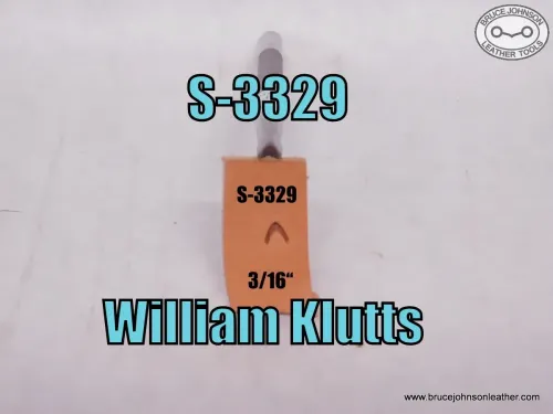 S-3329 – William Klutts mule foot, 3/16 inch – $25.00.