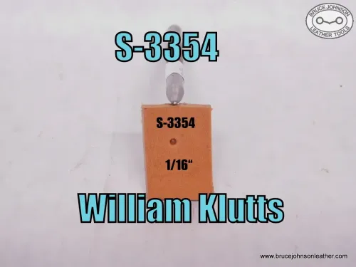 S-3354 – William Klutts smooth seed stamp, 1/16 inch – $25.00.