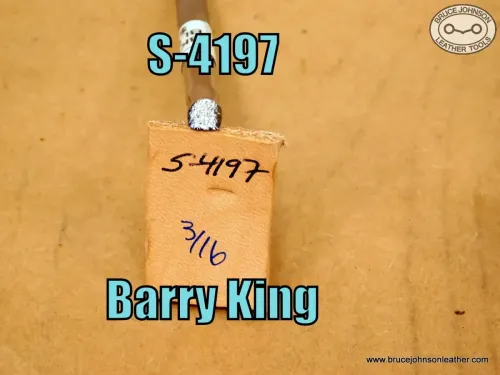 S-4197 – Barry King pebbled beveler stamp, 3/16 inch – $30.00
