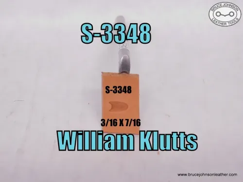 S-3348 – William Klutts center beveler, 3-/16 X 7/16 inch – $35.00.