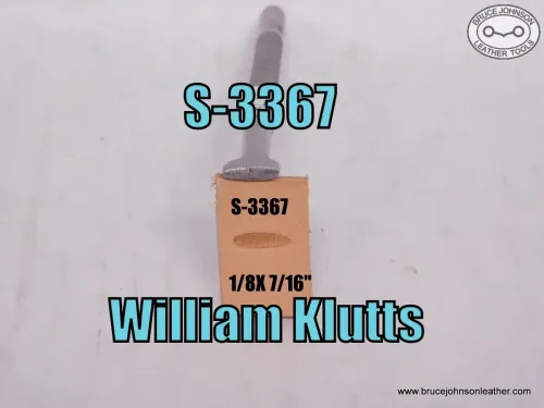 S-3367 – William Klutts lined shader, 1/8 X 7/16 inch – $35.00.