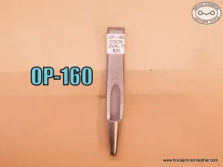 OP-160 – CS Osborne Newark marked #11 oval punch, 5/16 X 7/16 inch – $35.00.