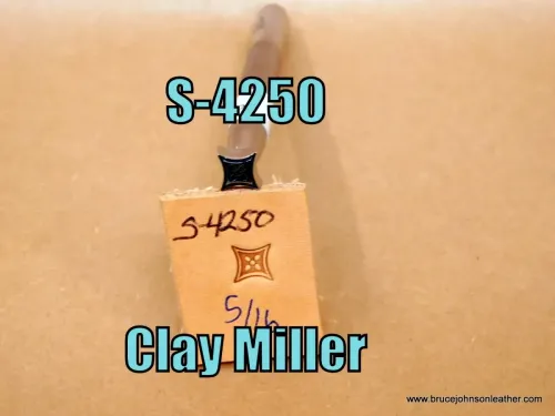 S-4250 – Clay Miller geometric stamp, 5/16 inch – $40.00.