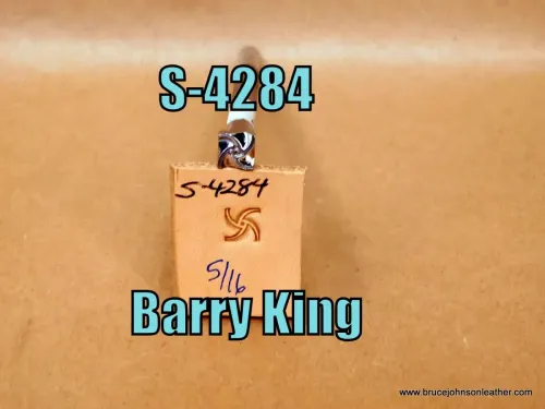 S-4284 – Barry King geometric stamp, 5/16 inch – $45.00.