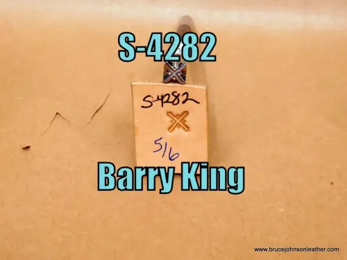 S-4282 – Barry King geometric stamp, 5/16 inch – $45.00.