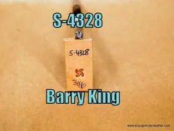 S-4328 – Barry King geometric stamp, 3/16 inch – $45.00.
