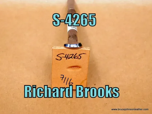 S-4265 – Richard Brooks double bevel stamp, curved bottom, 7/16 inch – $45.00.