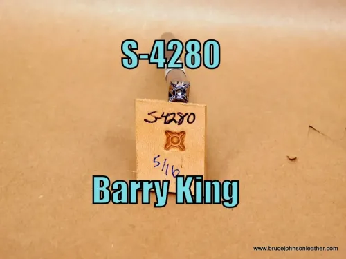 S-4280 – Barry King geometric stamp, 5/16 inch – $45.00.