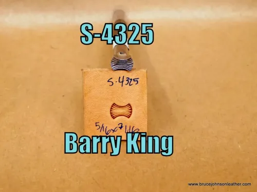 S-4325 – Barry King geometric stamp 5/16 X 7/16 inch – $45.00