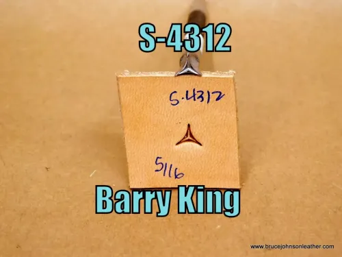 S-4312 – Barry King triangular geometric stamp, 5/16 inch – $45.00
