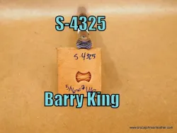 S-4325 – Barry King geometric stamp 5/16 X 7/16 inch – $45.00