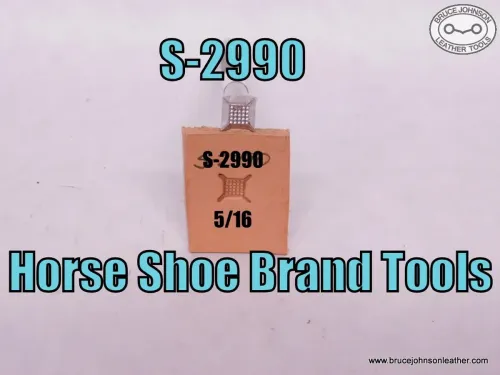 S-2990 – Horse Shoe Brand Tools geometric stamp, 5/16 inch – $55.00.