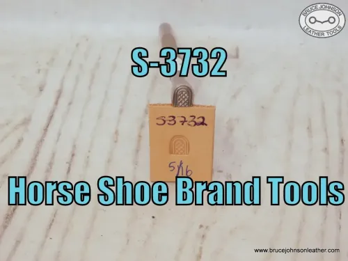 SOLD - S-3732 – Horse Shoe Brand Tools border stamp, 5/16 inch – $60.00.