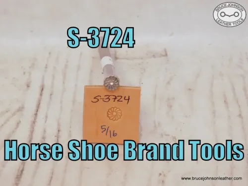 S-3724 – Horse Shoe Brand flower stamp, 5/16 inch – $60.00