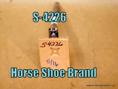 S-4226 – Horse Shoe Brand geometric stamp, 5/16 inch – $70.00.