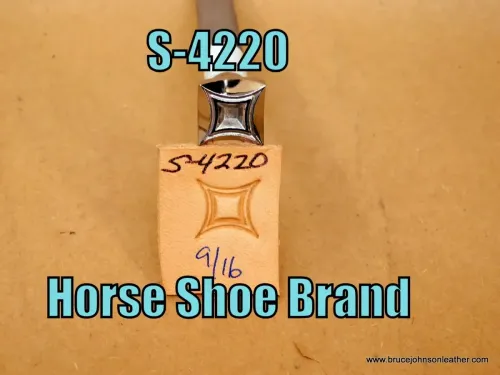 S-4220 – Horse Shoe Brand geometric stamp, 9/16 inch – $70.00.